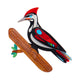 Persistent Pileated Woodpecker Brooch