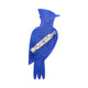 Boisterous Blue Jay Brooch