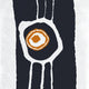 Bengerang Tea Towel - Charcoal and Ochre