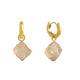 Catalina Raw Champagne Hoop Earrings