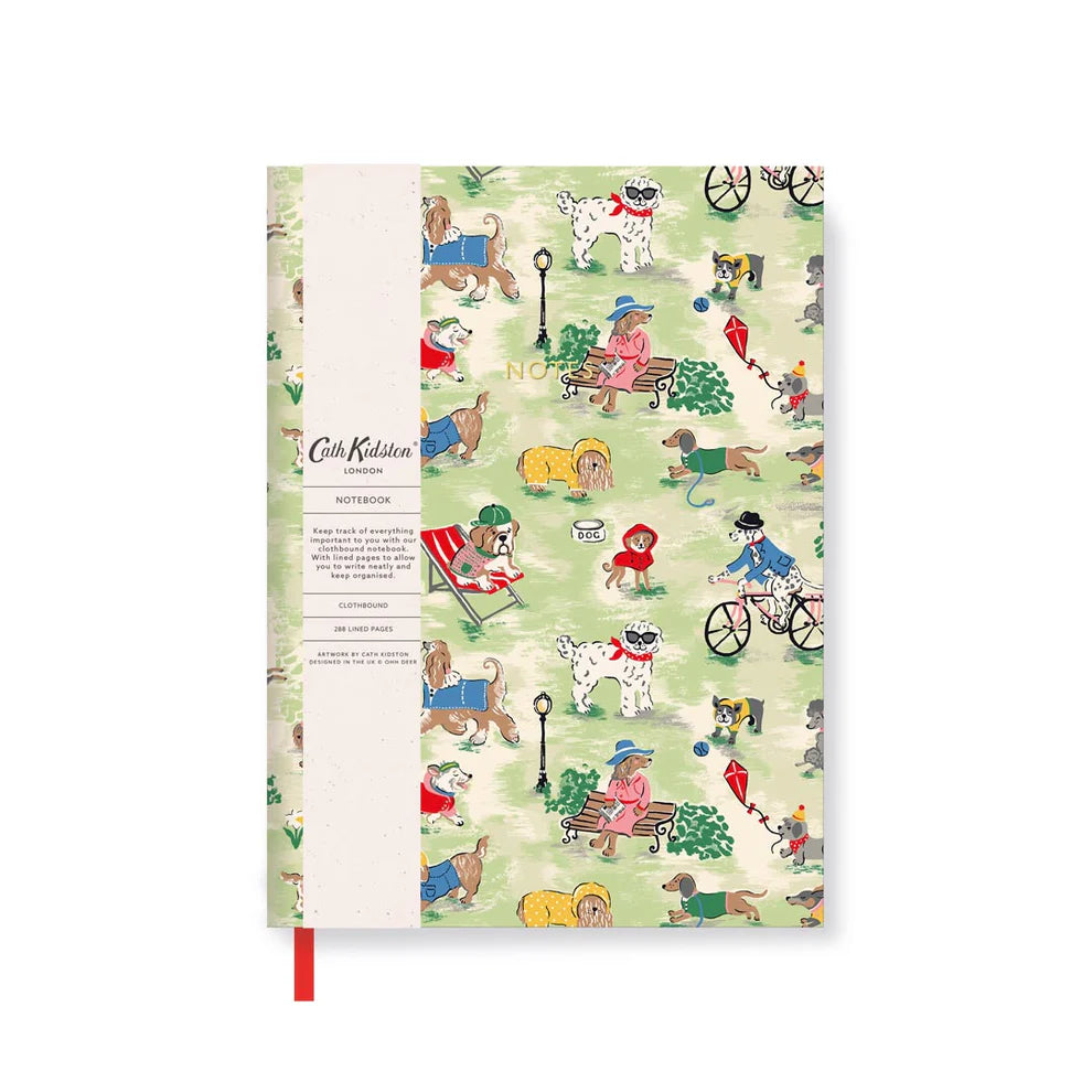 Cath Kidston Dogs In The Park Linen Notebook QAGOMA Store