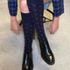 Dotty Long Socks Midnight