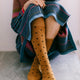 Dotty Long Socks Mustard
