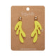 Reef Coral Yellow Drop Earrings