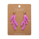 Reef Coral Pink Drop Earrings