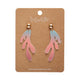 Reef Coral Iridescent Drop Earrings