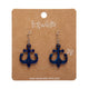 Ship Anchor Navy Drop Earrings