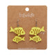 Fish Friends Yellow Drop Earrings