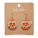 Poison Apple Orange and Gold Drop Earrings
