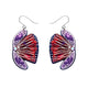 Fervent Feather Flower Drop Earrings