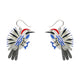 Wonderous Woodpecker Drop Earrings
