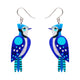 Boisterous Blue Jay Drop Earrings