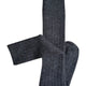 Long Rib Socks Charcoal