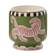 Adopo 8oz Ceramic Candle Tiger - Black Cedar and Fig