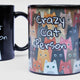 Crazy Cat Person Heat Change Mug