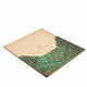 Emerald Flower Document Folder