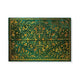 Emerald Flower Document Folder