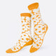 Flower Power Orange Socks