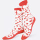 Flower Power Red Socks