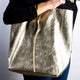 Gold Metallic Tote Bag