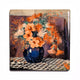 Hibiscus Gerbera and Russelia Ceramic Coaster