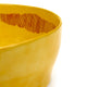 Feast Salad Bowl Yellow with Red Stripes