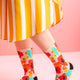 Tropical Garden Bamboo Crew Socks