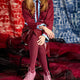 Weave Cotton Tights Bordeaux