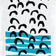 Women Walking Tea Towel - Blue