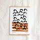 Women Walking Tea Towel - Ochre