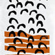 Women Walking Tea Towel - Ochre