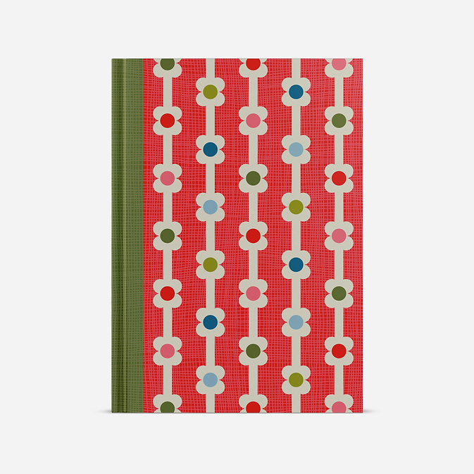 Daisy Chain Blank Journal Red