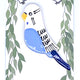 Ceramic Blue Budgie