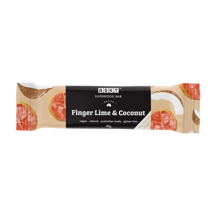Finger Lime and Coconut Superfood Bar