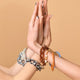 Chain Link Bracelet Static Black White