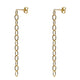 Fine Chain Earrings 14K Gold Plated