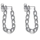 Fine Chain Earrings Sterling Silver