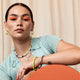 Chromatic Hoop Earrings Chartreuse
