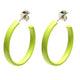 Chromatic Hoop Earrings Chartreuse