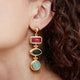 Innana Ruby Jade Chalcedony Earrings