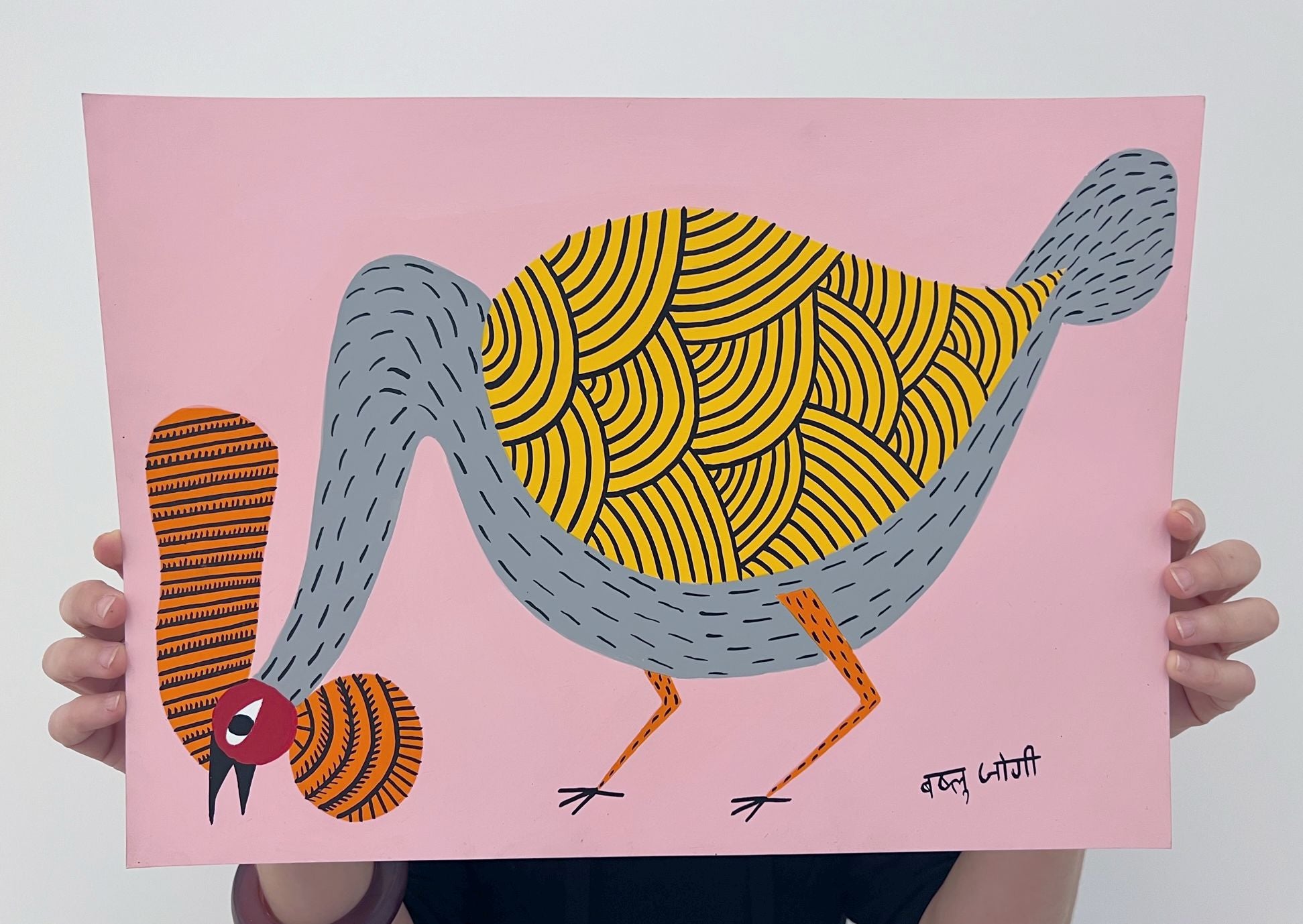 Grey Rooster - Jogi Art