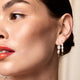 Safety Pin Earring Pearl