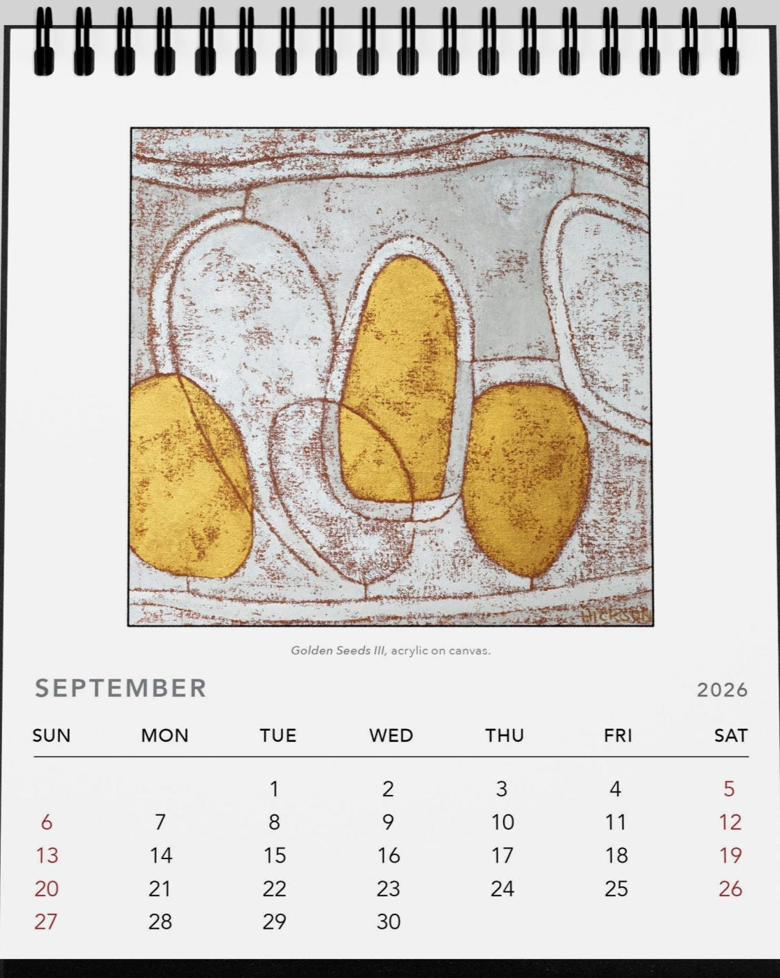 Julie Hickson Desk Calendar 2026