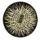 Black Palm "Kakan" Basket Weaving Ceramic Bowl - Vanessa Cannon