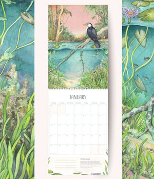 Ingrid B Art 2025 Illustrated Wall Calendar