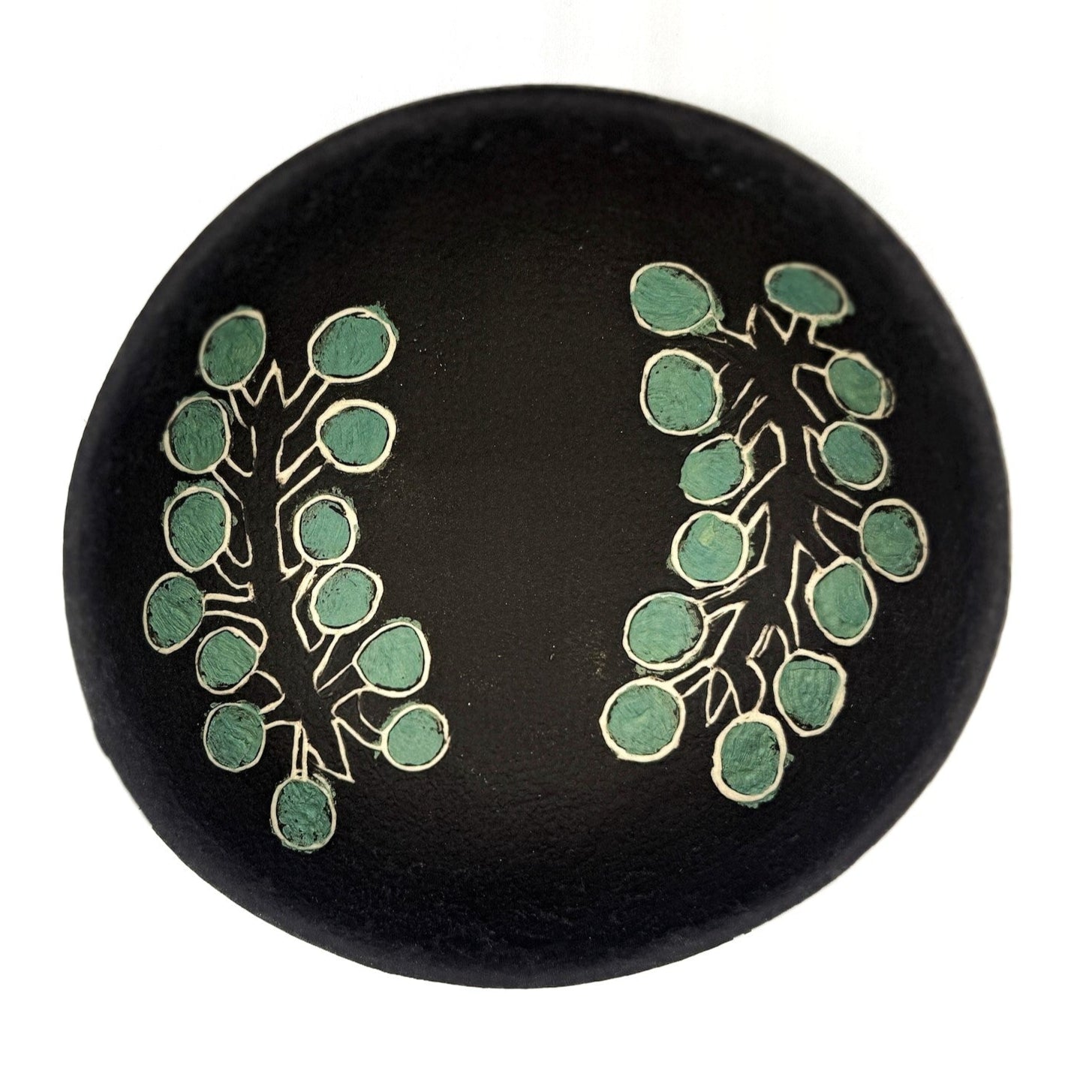 Quandong "Janbal" Ceramic Bowl Green - Margaret Rocky