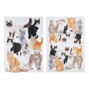 Purrfect Moments Cat Tea Towels - Set of 2