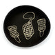 Black Palm Dilly Bag Ceramic Bowl - Margaret Rocky