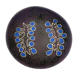 Quandong "Janbal" Ceramic Bowl Blue - Margaret Rocky