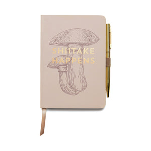 Vintage Sass Notebook with Pen - Shiitake Happens